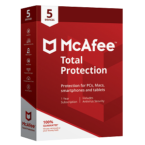 McAfee total Protection 5 Devices